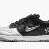 SB Dunk Low OG QS "Supreme - Jewel Swoosh Silver/Black"