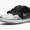 SB Dunk Low OG QS "Supreme - Jewel Swoosh Silver/Black"